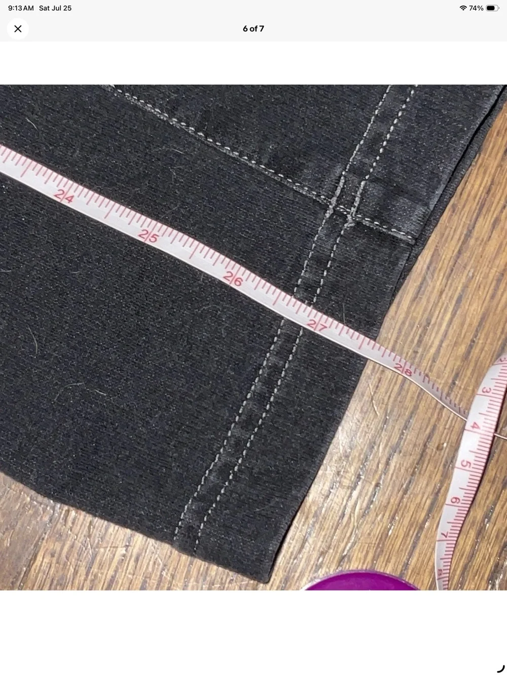 J. Jill Black Stretch Jeggings with Faded Detailing